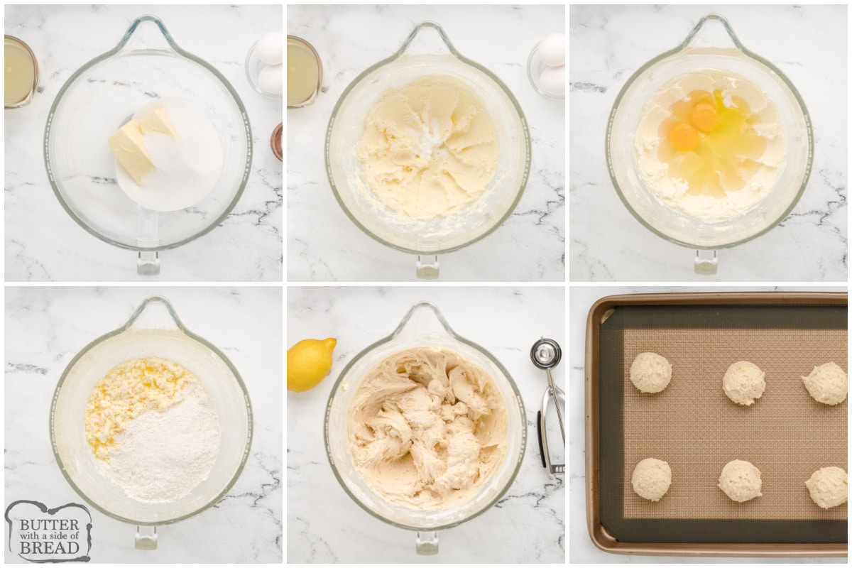 Step by step instructions on how to make Lemonade Cookies