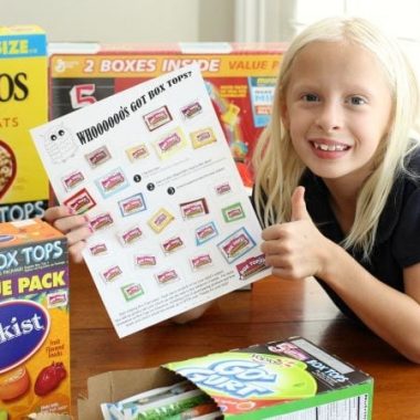 Box Tops for Education Collection Sheet