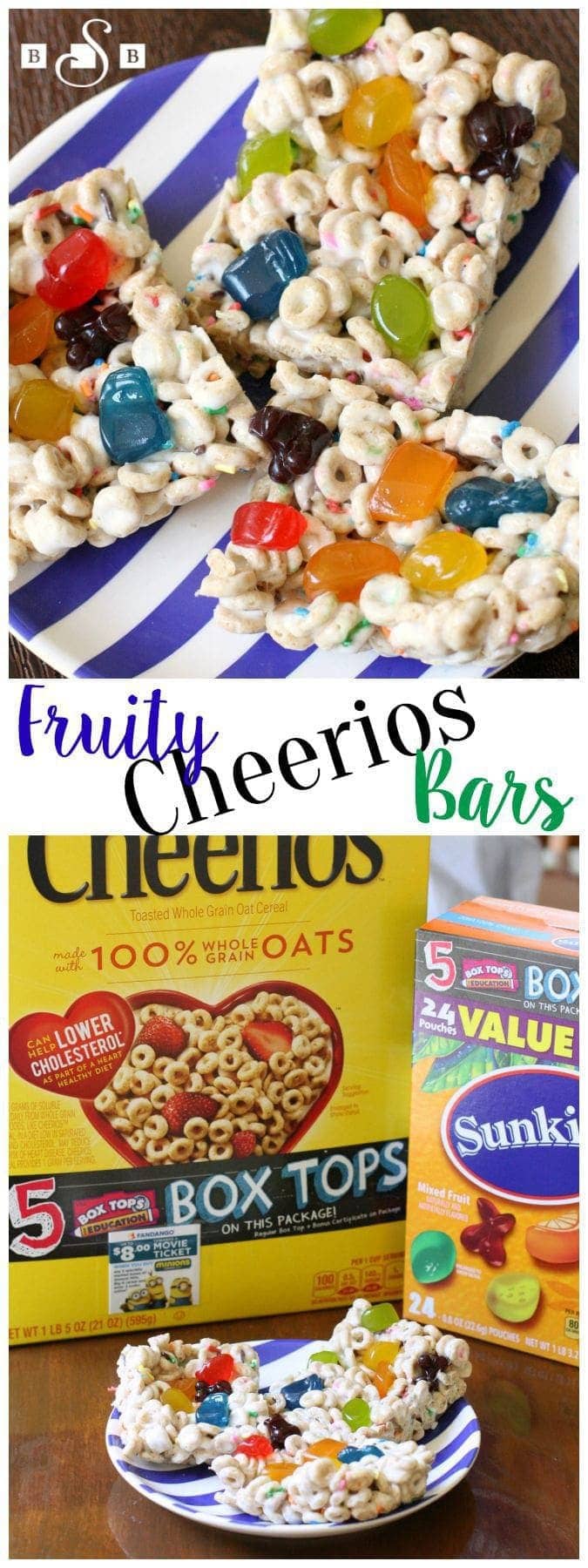 Fruity Cheerios Bars . Box Tops for Education - Butter With A Side of Bread