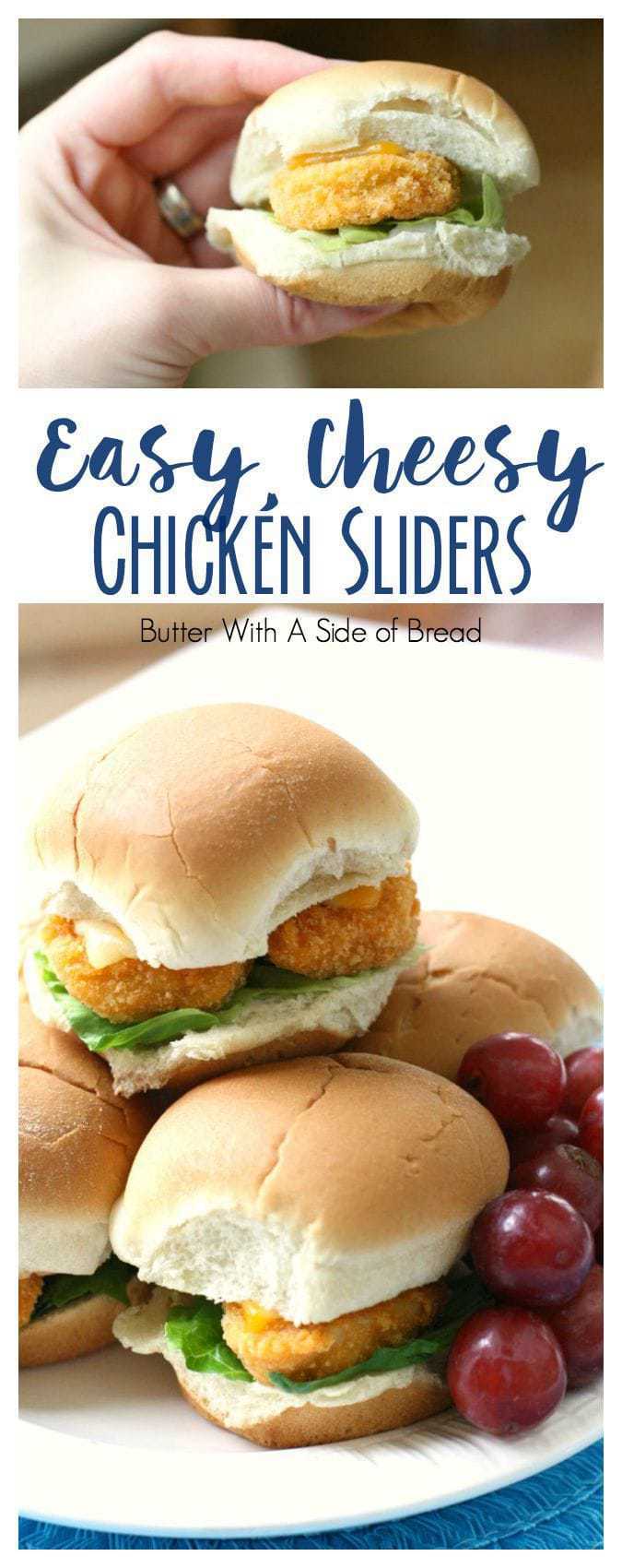 Easy Cheesy Chicken Sliders - Butter With A Side of Bread
