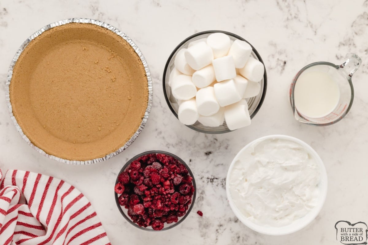 Ingredients in Raspberry Marshmallow Pie