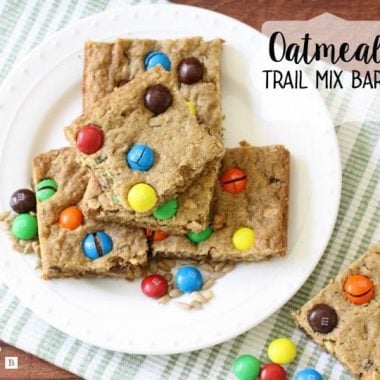 Oatmeal Trail Mix Bars - Butter With A Side of Bread