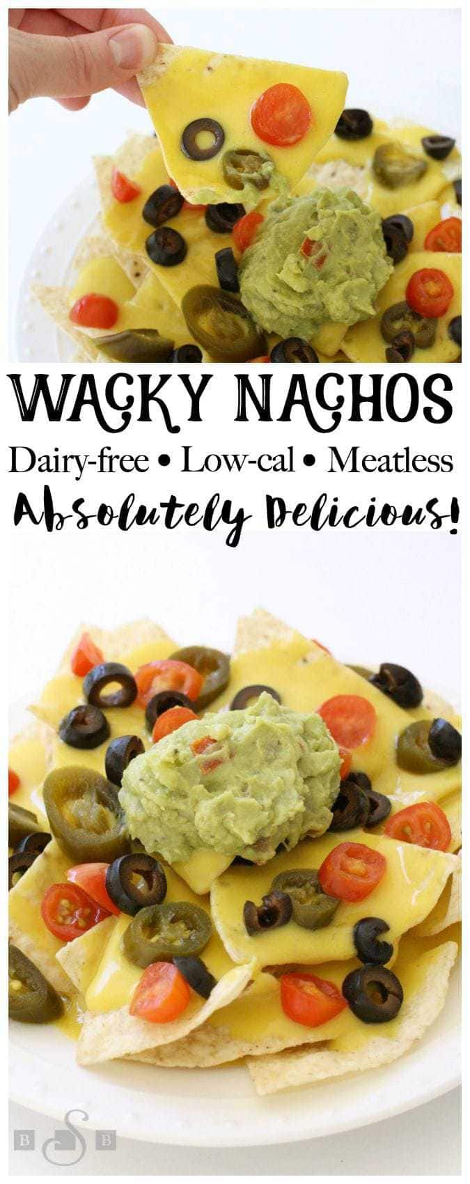 Wacky Nachos- Dairy-free, low-cal, meatless & delicious! - Butter With A Side of Bread