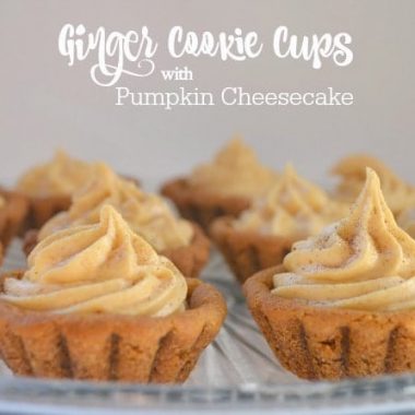 Ginger cookie Cups with Pumpkin Cheesecake - Butter With A Side of Bread