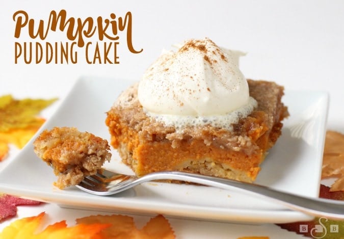 Pumpkin Pudding Cake is made with cake mix, pumpkin pie filling, butter, and cinnamon. It's a perfect, delicious alternative for Pumpkin Pie!