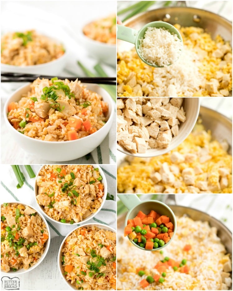 How to make fried rice recipe with chicken