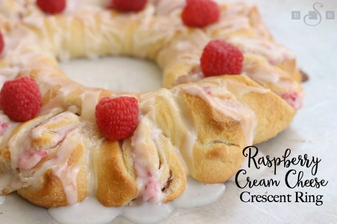 Raspberry Cream Cheese Crescent Ring - Butter With A Side of Bread