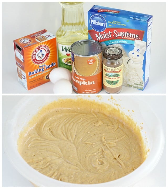 Pumpkin Chiffon Cake is so moist and light and easy to make since you start with a cake mix, and the delicious topping is made with brown sugar and whipped cream! 