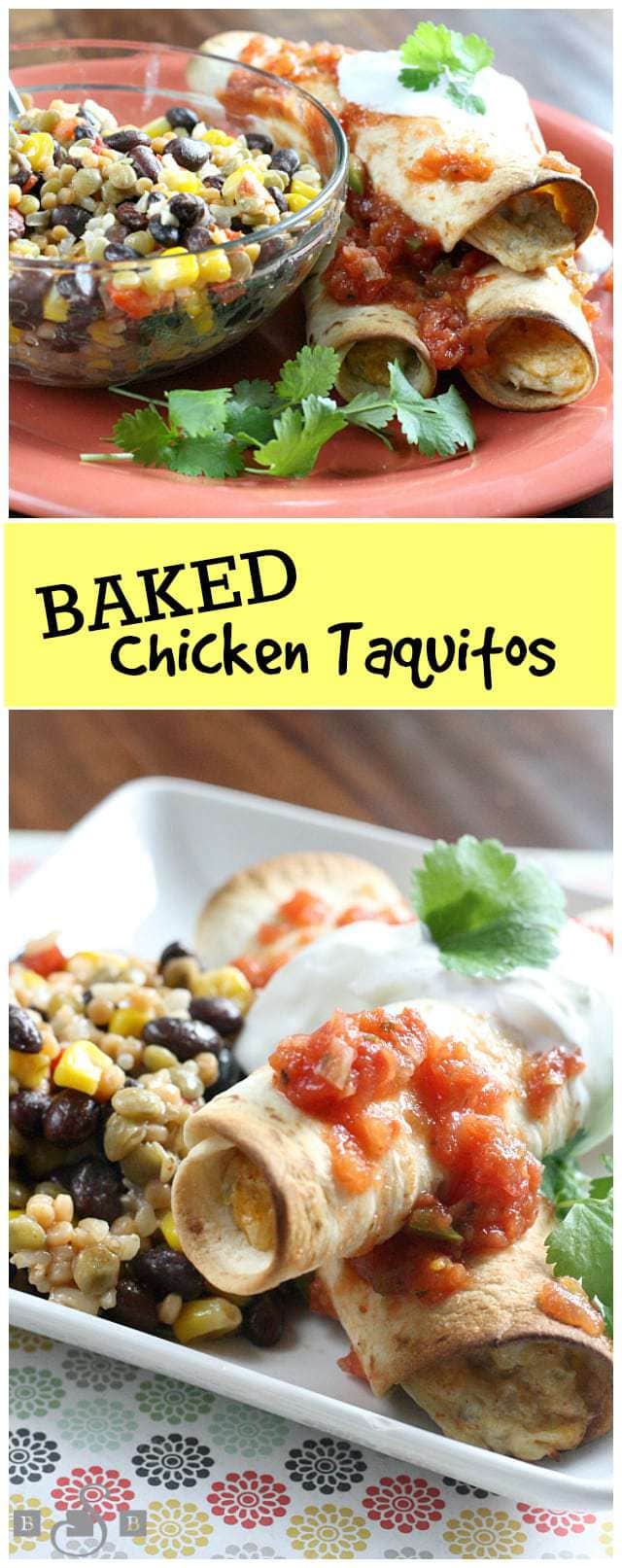 Baked Chicken Taquitos - Butter With a Side of Bread
