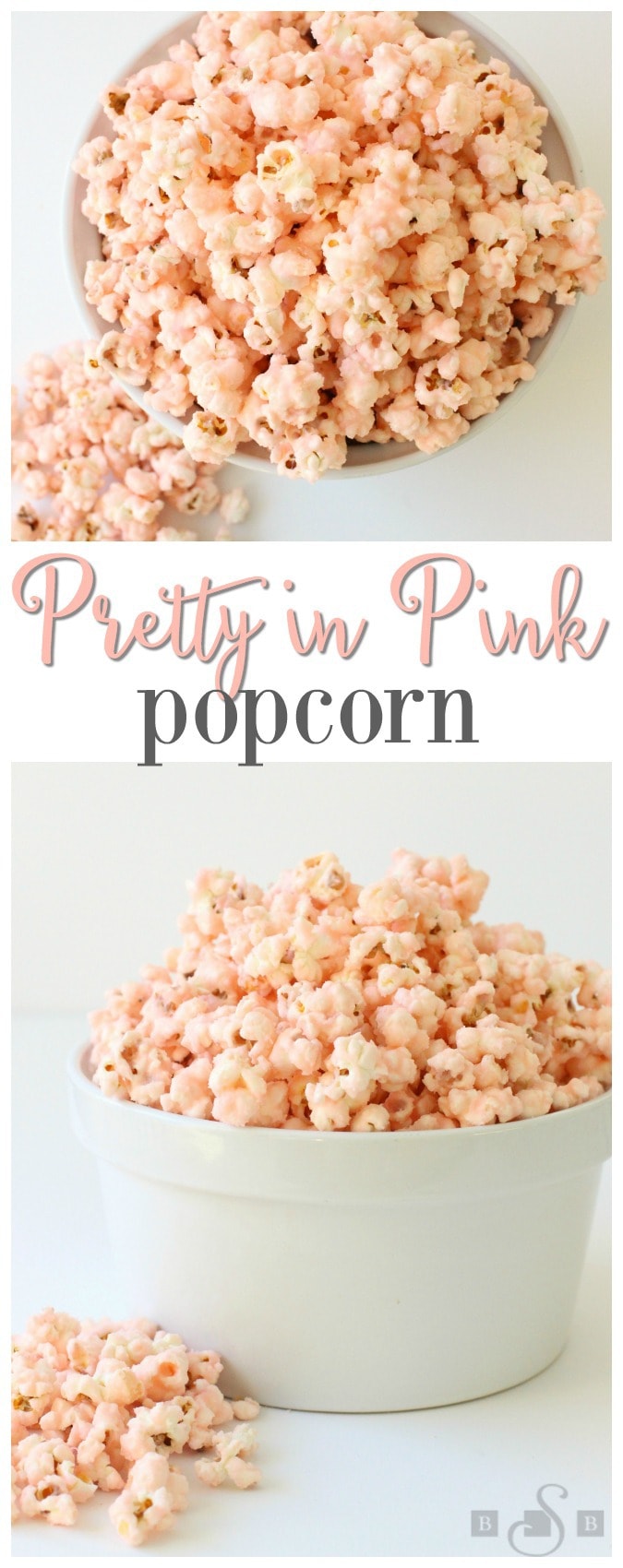 Today is National Popcorn Day and to celebrate I thought it'd be fun to make some Old Fashioned Pink Popcorn. Isn't it pretty? Trust me, it tastes just as good as it looks- and it's super easy to make as well!