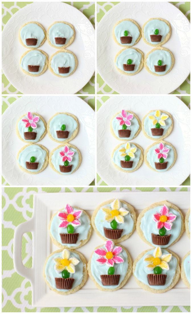 Flower Pot Cookies - Butter With A Side of Bread