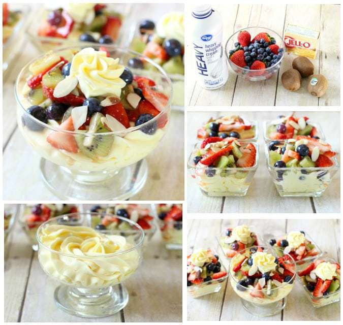 Fruit Topped Almond Cream - Butter With A Side of Bread