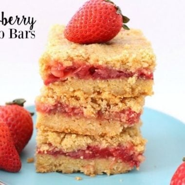 Strawberry Crumb Bars - Butter With A Side of Bread