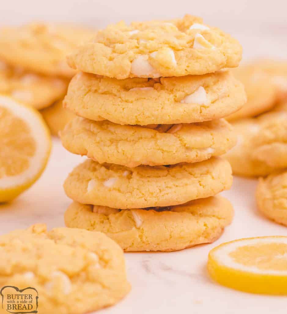 stack of Lemon cookies