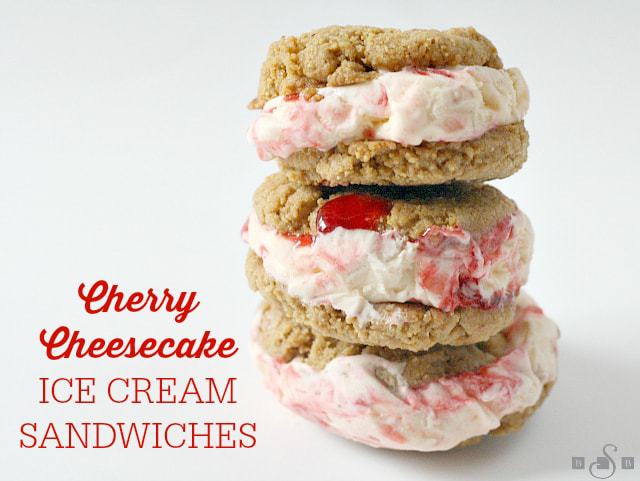 Cherry Cheesecake Ice Cream Sandwiches - Butter With a Side of Bread