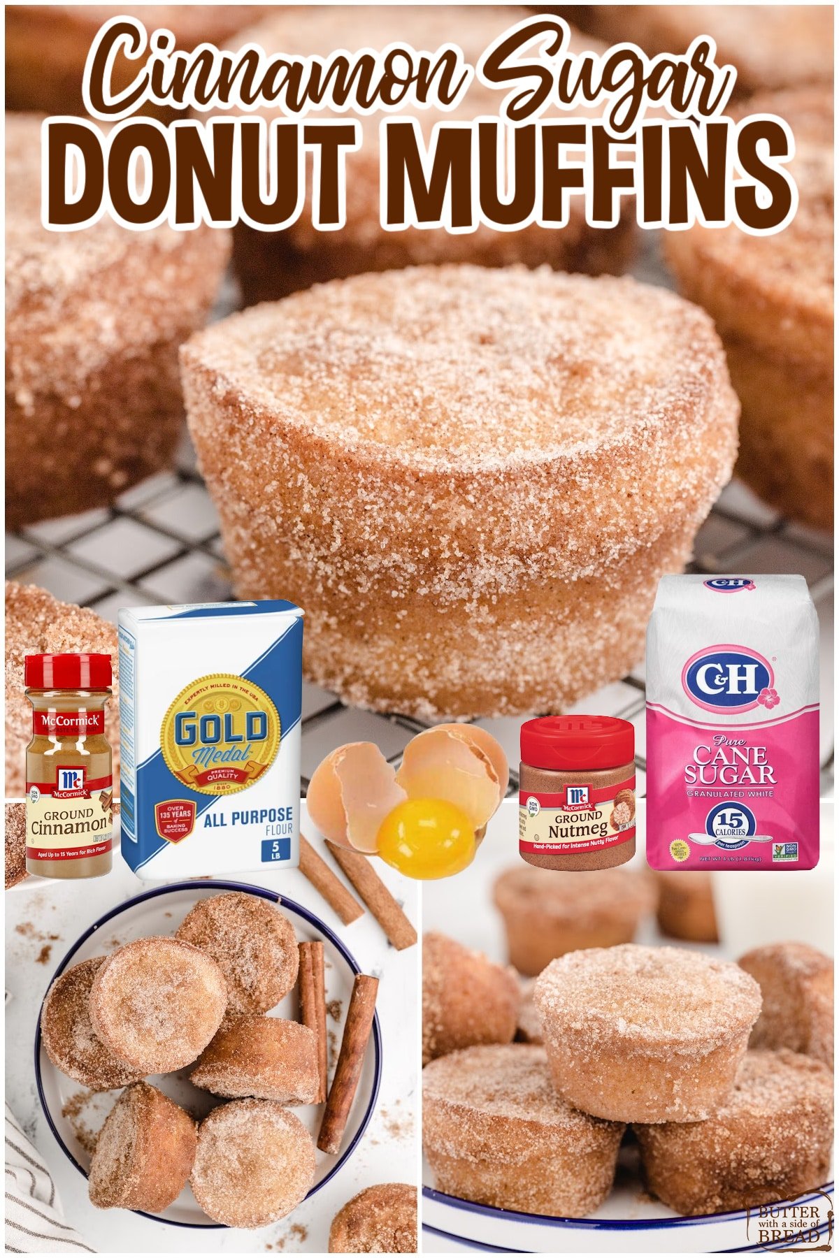 Combine your two favorite breakfast foods into one convenient snack. These cinnamon sugar donut muffins are everything you love about both recipes but without the deep frying! Quick, easy, and delicious, these muffins are sure to become a go-to recipe.