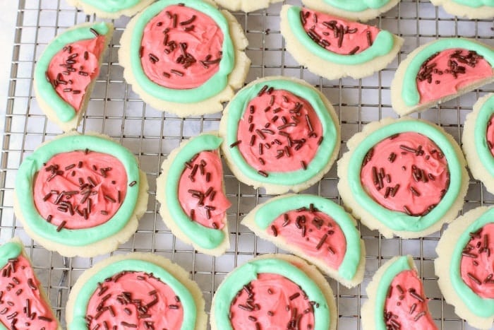 EASY WATERMELON SUGAR COOKIES - Butter with a Side of Bread
