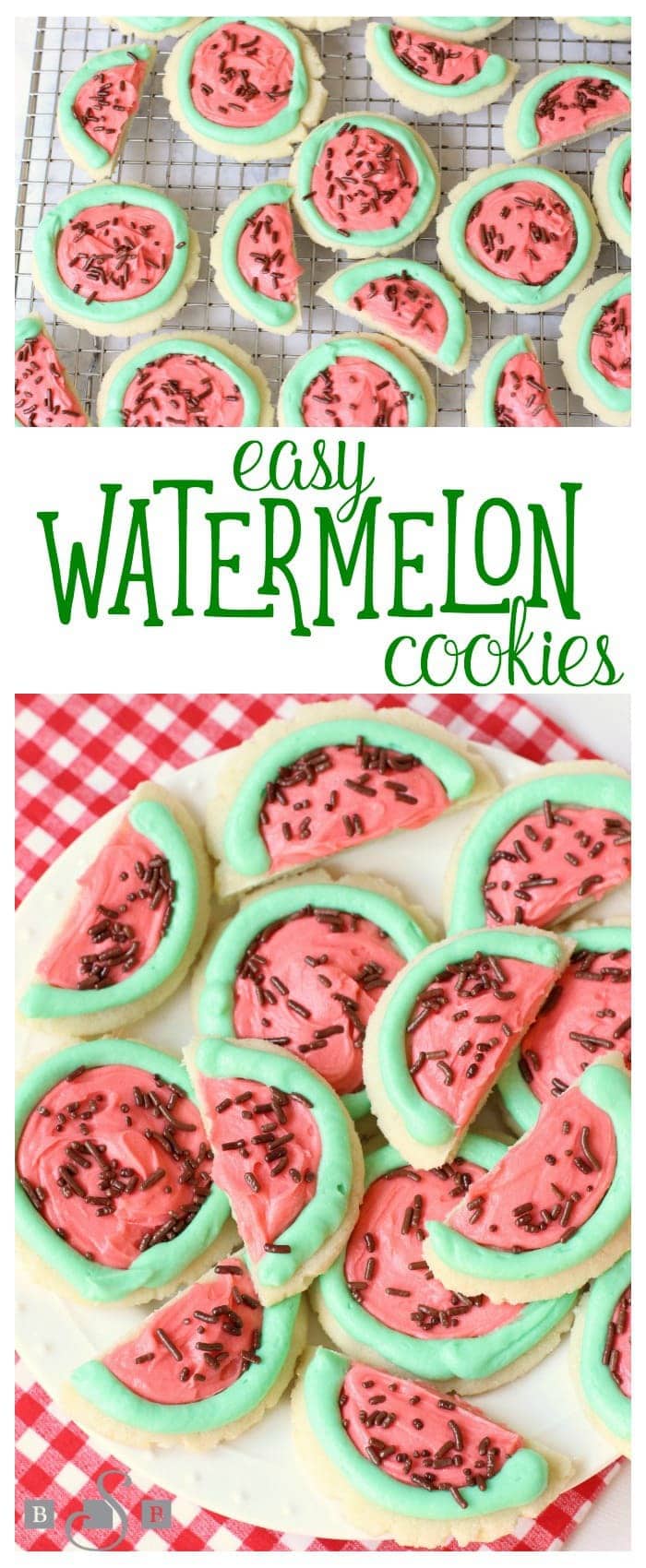 Easy Watermelon Cookies - Butter With A Side of Bread