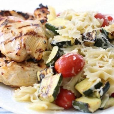 Grilled Italian Chicken & Pasta - Butter With A Side of Bread