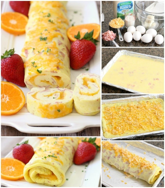 Ham & Cheese Omelet Roll...your new favorite breakfast! It takes the delicious egg, ham, and cheese flavor combination and gives it a lovely twist, while remaining simple to make.