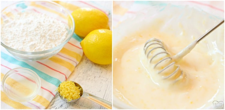 How to make icing for lemon cookies