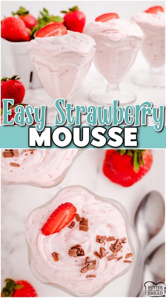 STRAWBERRY MOUSSE - Butter with a Side of Bread