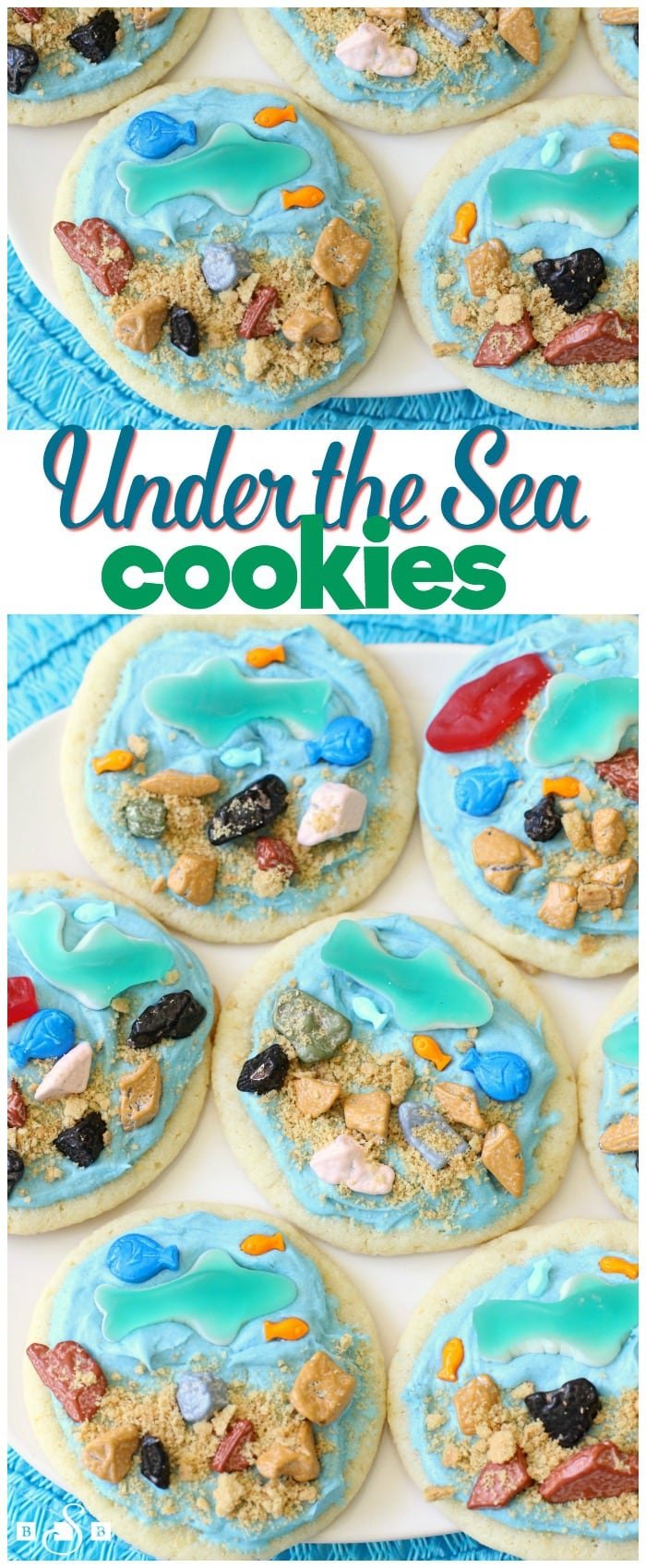 My kids have always been fascinated with ocean creatures, so when we found out the movie Finding Dory hits theaters tomorrow, then Discovery Channel's Shark Week is 10 days later, well, that calls for some celebrating! We made these cute "Under the Sea" Cookies that are just as fun to make as they are to eat.