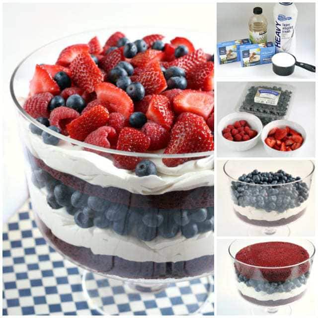 Patriotic Red Velvet Trifle - Butter With a Side of Bread