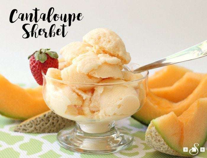 Cantaloupe Sherbet - Butter With A Side of Bread