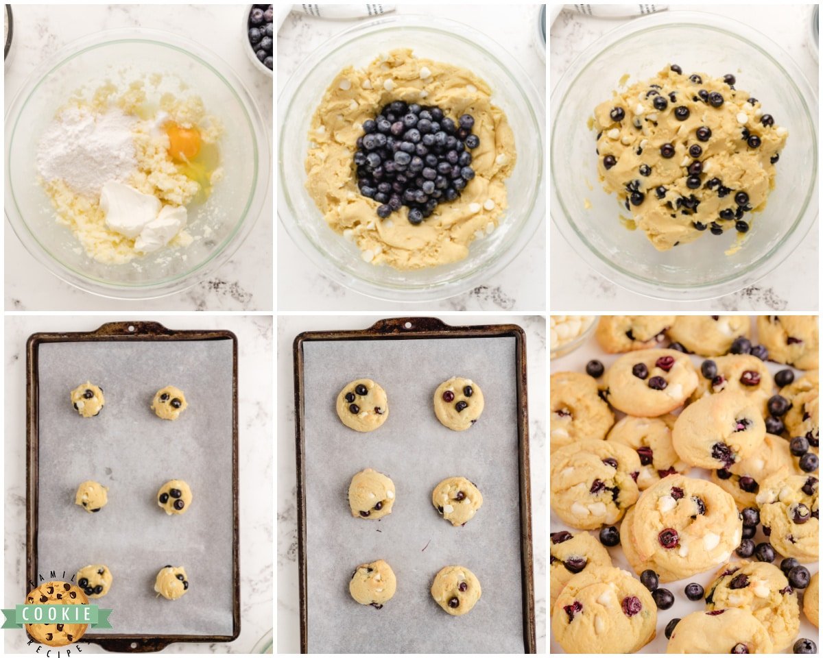 how to make blueberry cream cookies