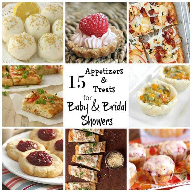 15 Appetizers and Treats for Baby & Bridal Showers