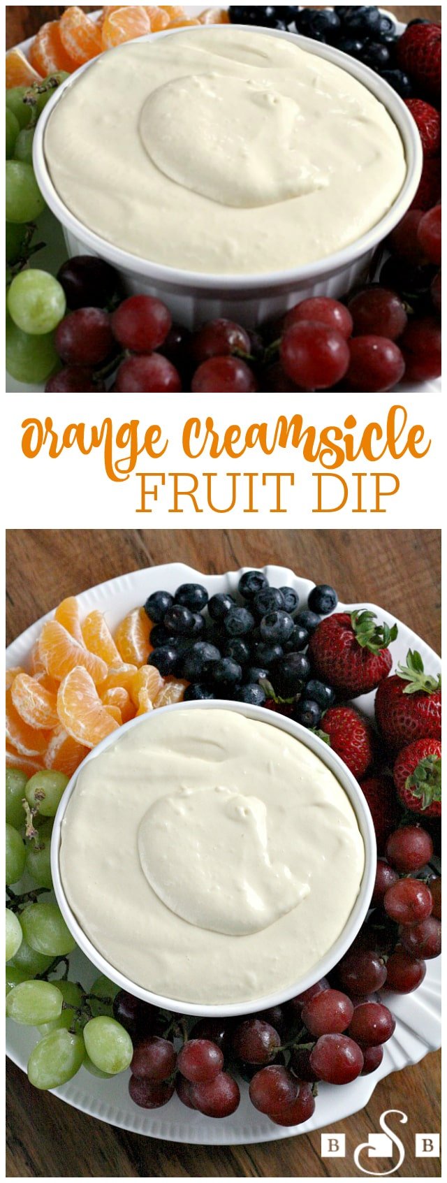 Orange Creamsicle Fruit Dip is simple and delicious with only three ingredients, and it tastes amazing with any variety of fresh fruit!