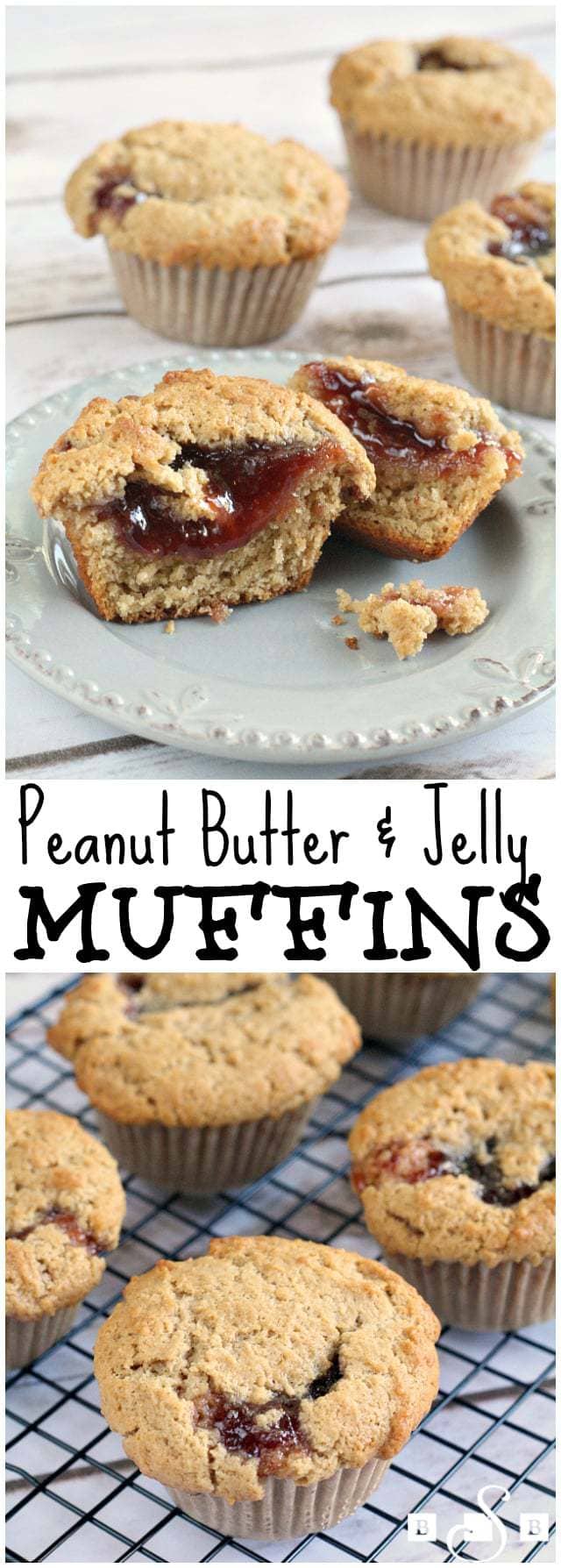 Peanut Butter & Jelly Muffins - Butter With a Side of Bread