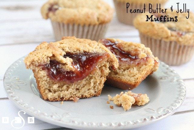 Peanut Butter & Jelly Muffins - Butter With a Side of Bread