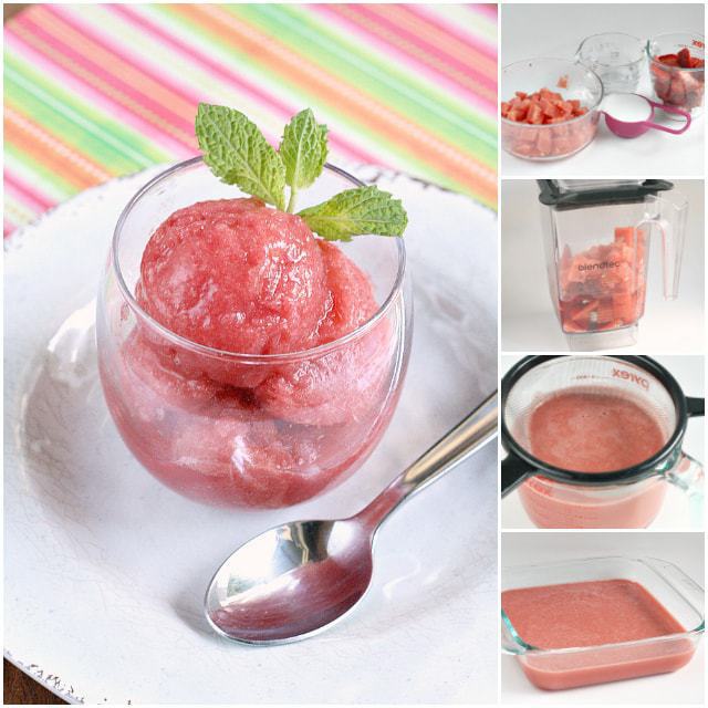 Watermelon Berry Sorbet - Butter With a Side of Bread
