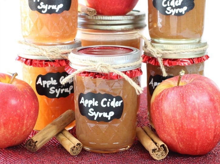 Easy Apple Cider Syrup made with simple ingredients including apple cider & pumpkin pie spice! This delightful homemade syrup recipe is easy to make and tastes wonderful.
