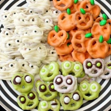 Halloween Pretzels: 3 Cute & Creepy Ways to Make Them, from Butter With A Side of Bread