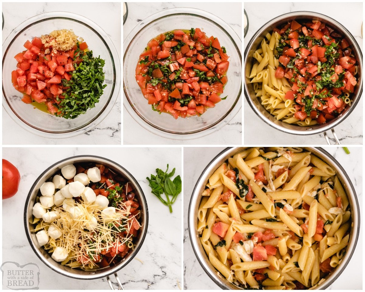 how to make pasta caprese