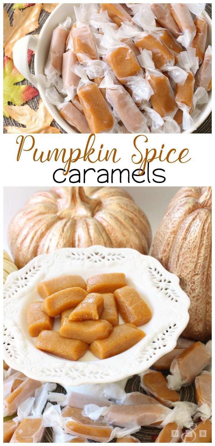 Pumpkin Spice Caramels are the perfect fall treat! Combining the pumpkin flavor with the gooey caramel texture guarantees a new family favorite recipe!