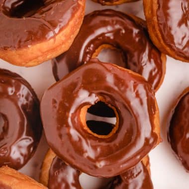 chocolate covered donuts at home