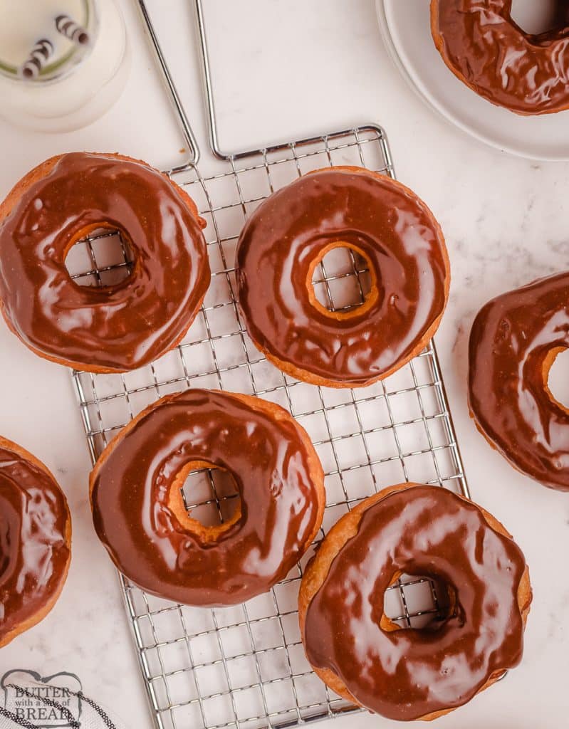 easy homemade chocolate covered donuts