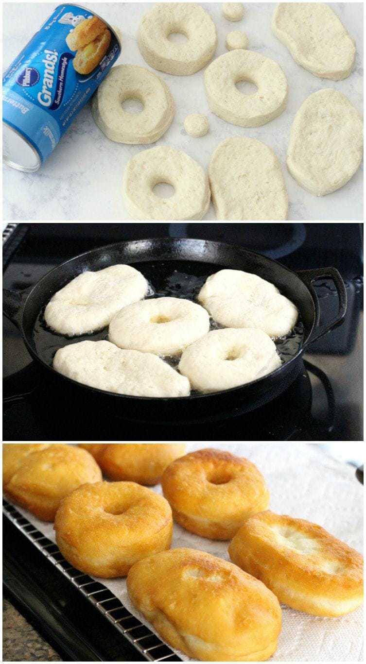 15-Minute Pumpkin Spice Donuts are super simple to make & so delicious! Store-bought dough and a lovely homemade glaze bring these together beautifully.