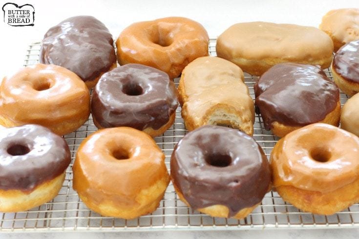 Easy 15-Minute Donuts is one basic donut glaze altered 3 ways results in these amazing 15-Minute Donut recipes. Maple Bars, Chocolate Glaze & Pumpkin Spice.