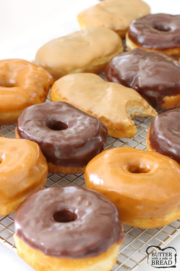 Easy 15-Minute Donuts is one basic donut glaze altered 3 ways results in these amazing 15-Minute Donut recipes. Maple Bars, Chocolate Glaze & Pumpkin Spice.