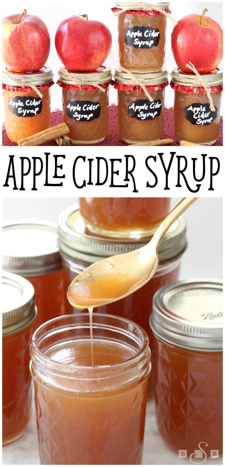This is probably one of my favorite apple cider recipes, and one of my favorite homemade syrups! Whether you use it as a pancake syrup, or a waffle syrup, or even an ice cream syrup, it's sure to make whatever you're eating more tasty! Apple Cider Syrup - Butter With A Side of Bread #homemadesyrup #pancakesyrup #howtomakesyrup #appleciderrecipe
