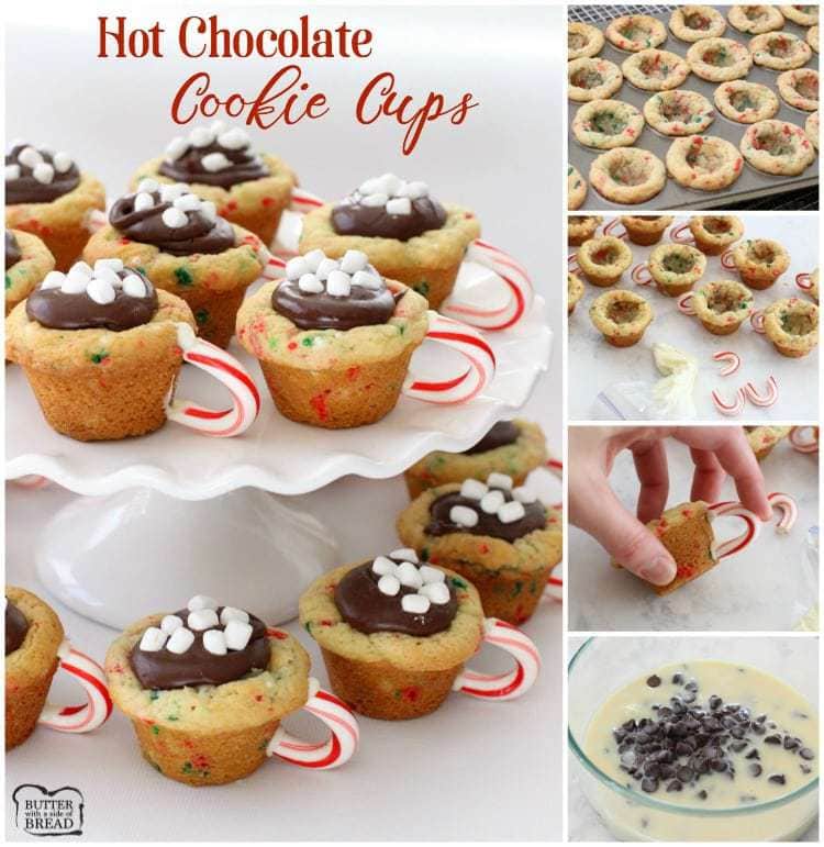Hot Chocolate Cookie Cups by Butter with a Side of Bread