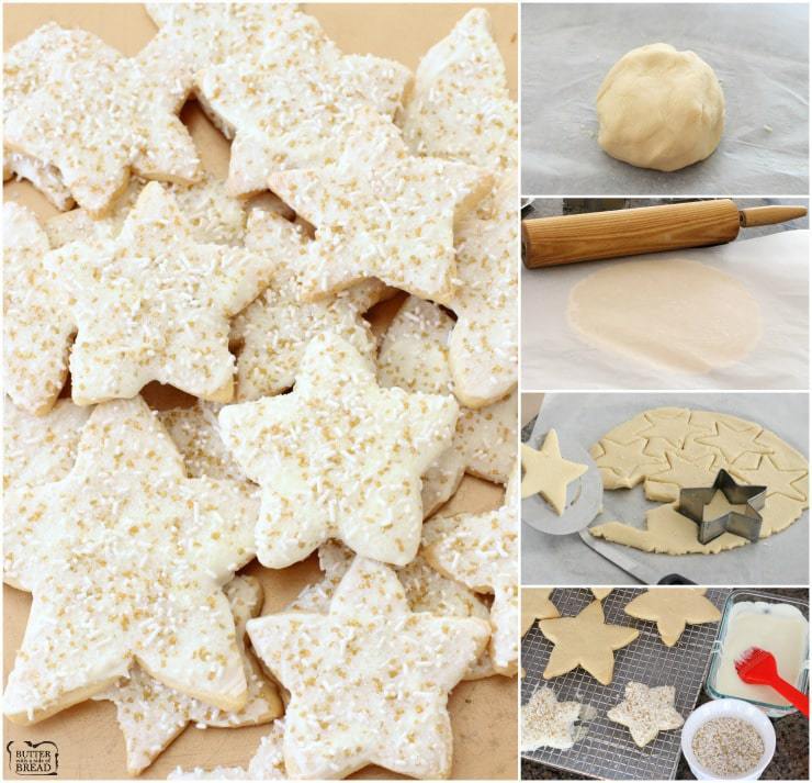 Bright & Sparkly Vanilla Shortbread Cookies - Butter With A Side of Bread