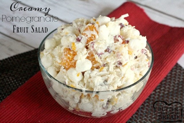 Creamy Pomegranate Salad - Butter With a Side of Bread