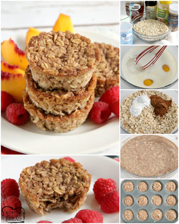 BAKED OATMEAL CUPS - Butter with a Side of Bread