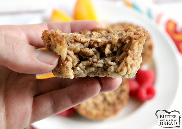 Baked Oatmeal Cups are healthy, delicious and perfectly pre-portioned for a quick breakfast on the go! This baked oatmeal recipe is wonderful to make in advance and then can be enjoyed any time you need a fast, easy and nutritious breakfast.